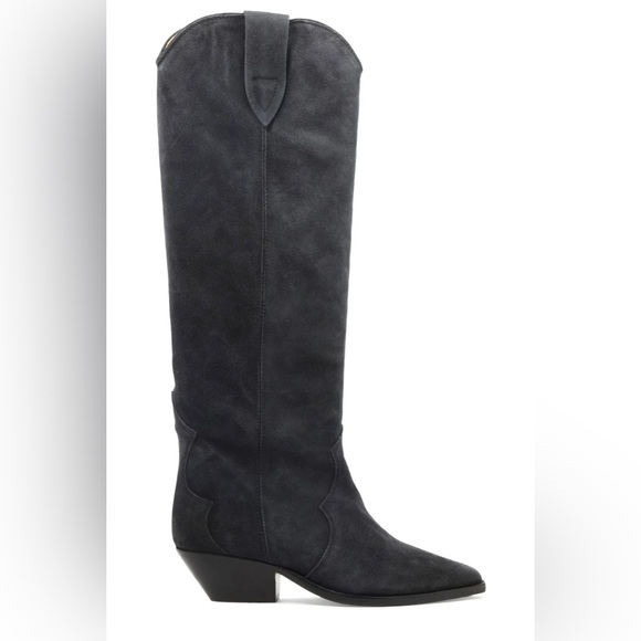 Isabel Marant Denvee Pointed-Toe Knee-Length Boots - Picture 1 of 8